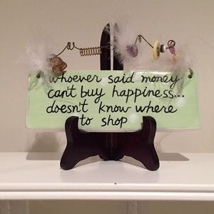 Silvestri Hanging Shopping Plaque